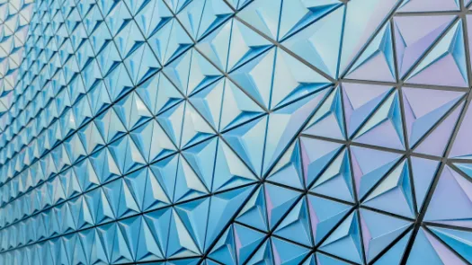 Modern glass building